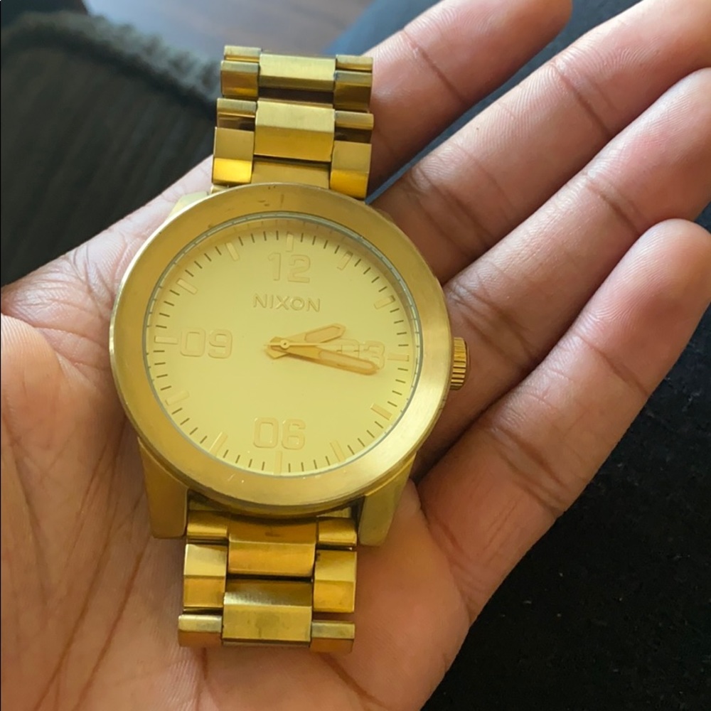 Nixon gold watch